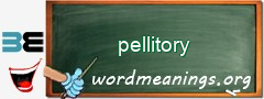 WordMeaning blackboard for pellitory